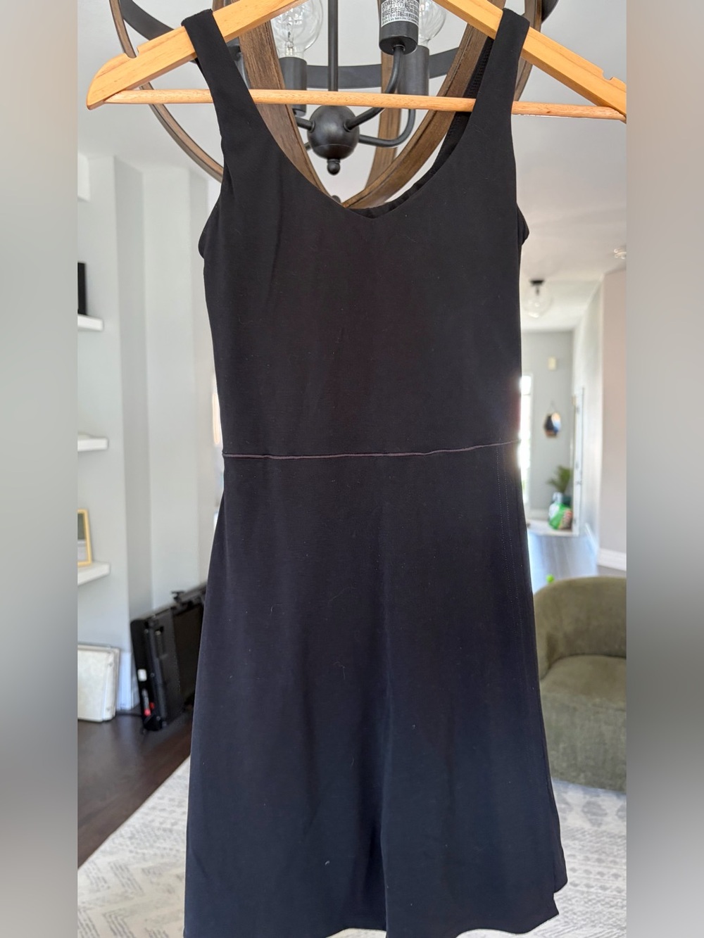 Aerie Athletic Black Sleeveless Dress with slit